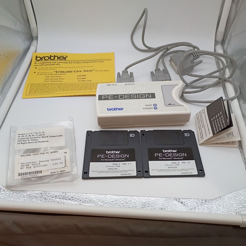 Brother RS232C PE Design Unit -‎ Cable - Disks